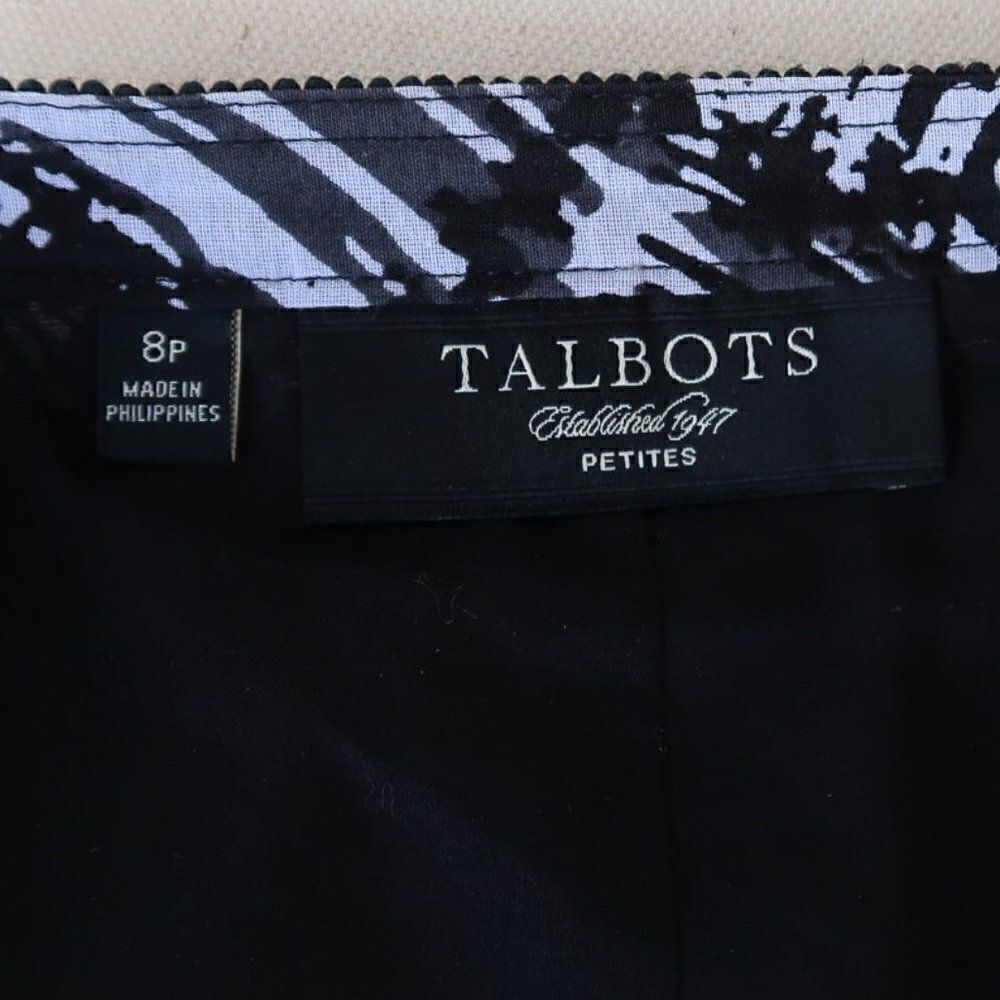 TALBOTS Pleated Cotton/Silk Skirt - Picture 4 of 10